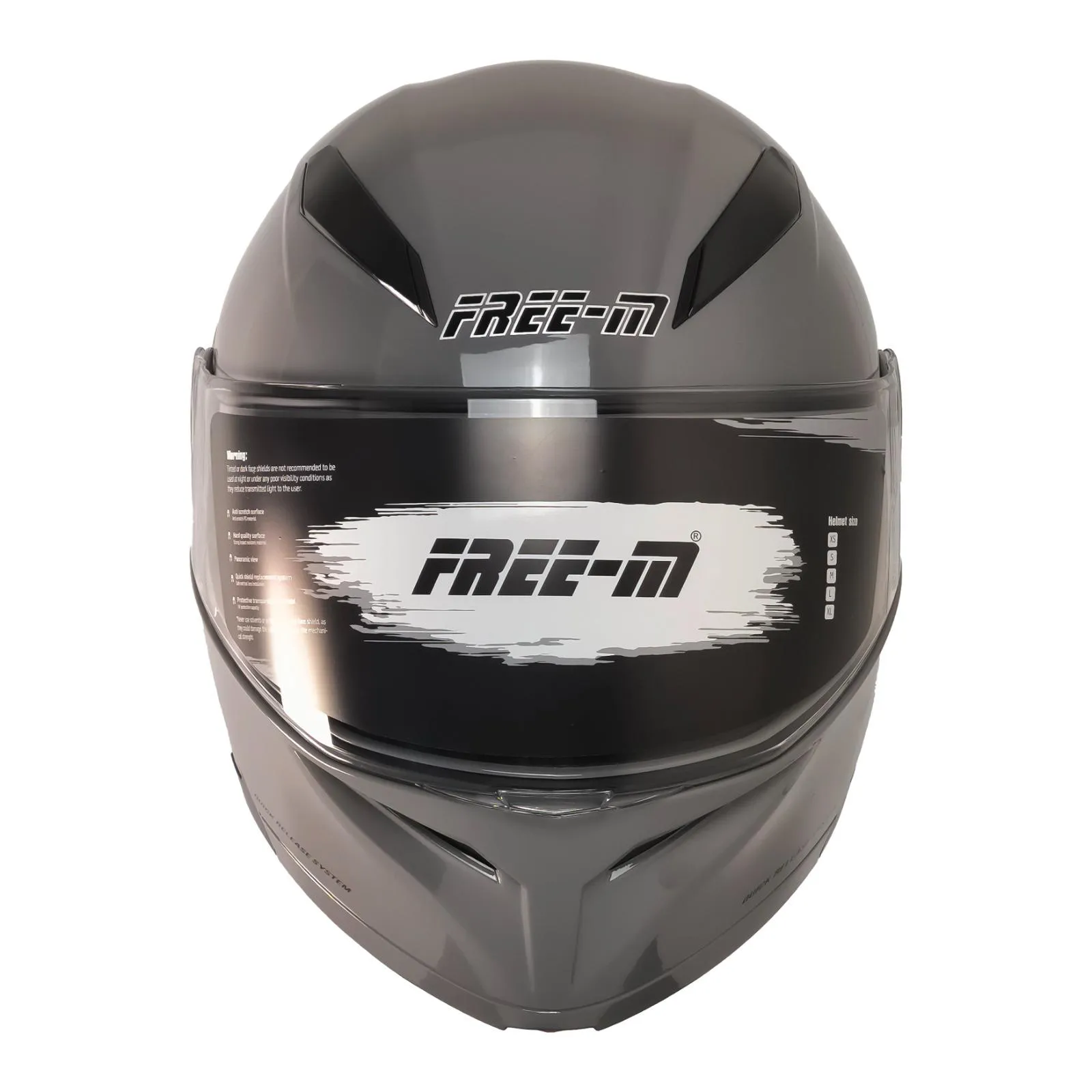 FREE-M 965 NARDO GRİ ÇENE AÇILIR KASK